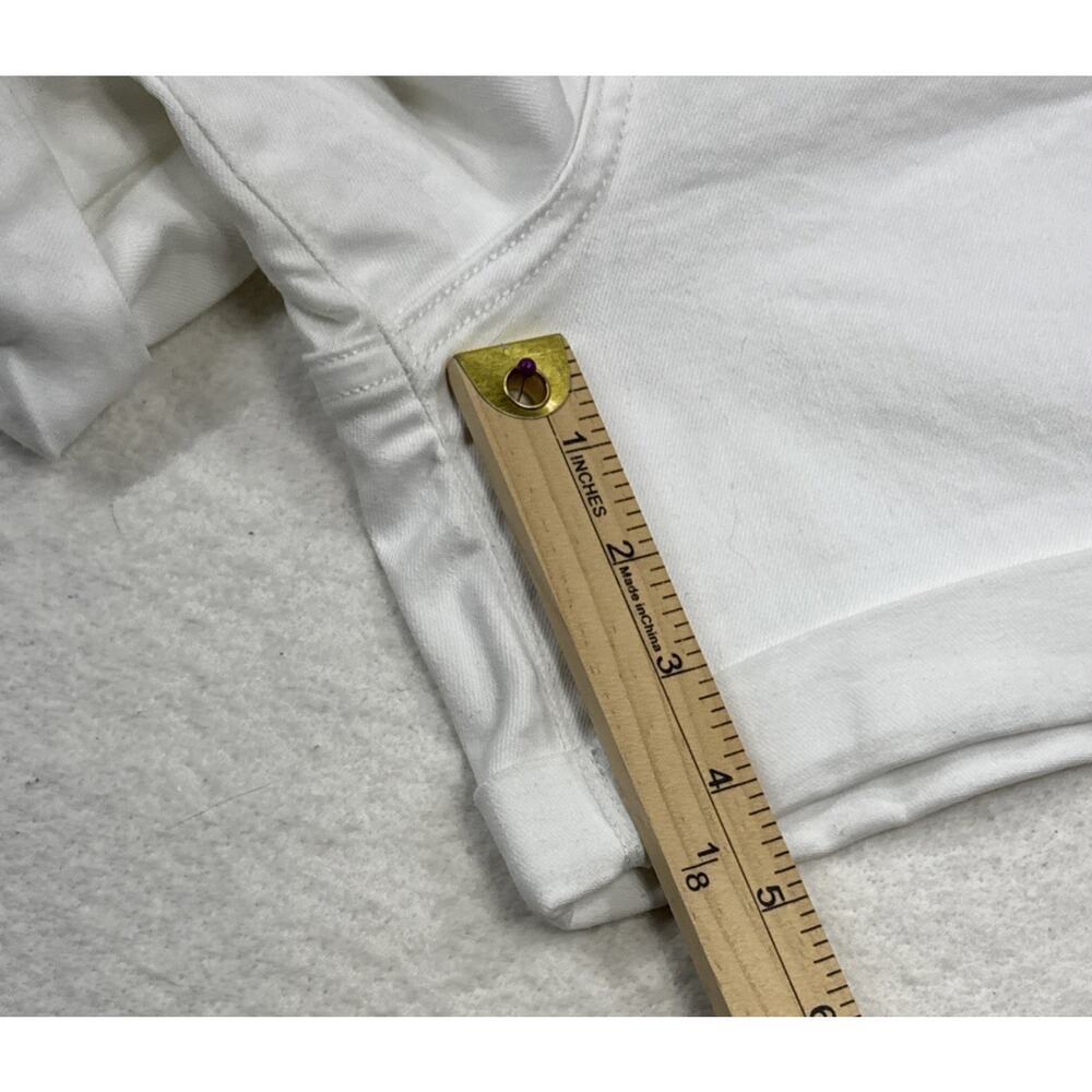 a.n.a. Shorts Women 18 White Denim High Rise MIDI 5 Inseam Stretch Casual Summer - Picture 8 of 11